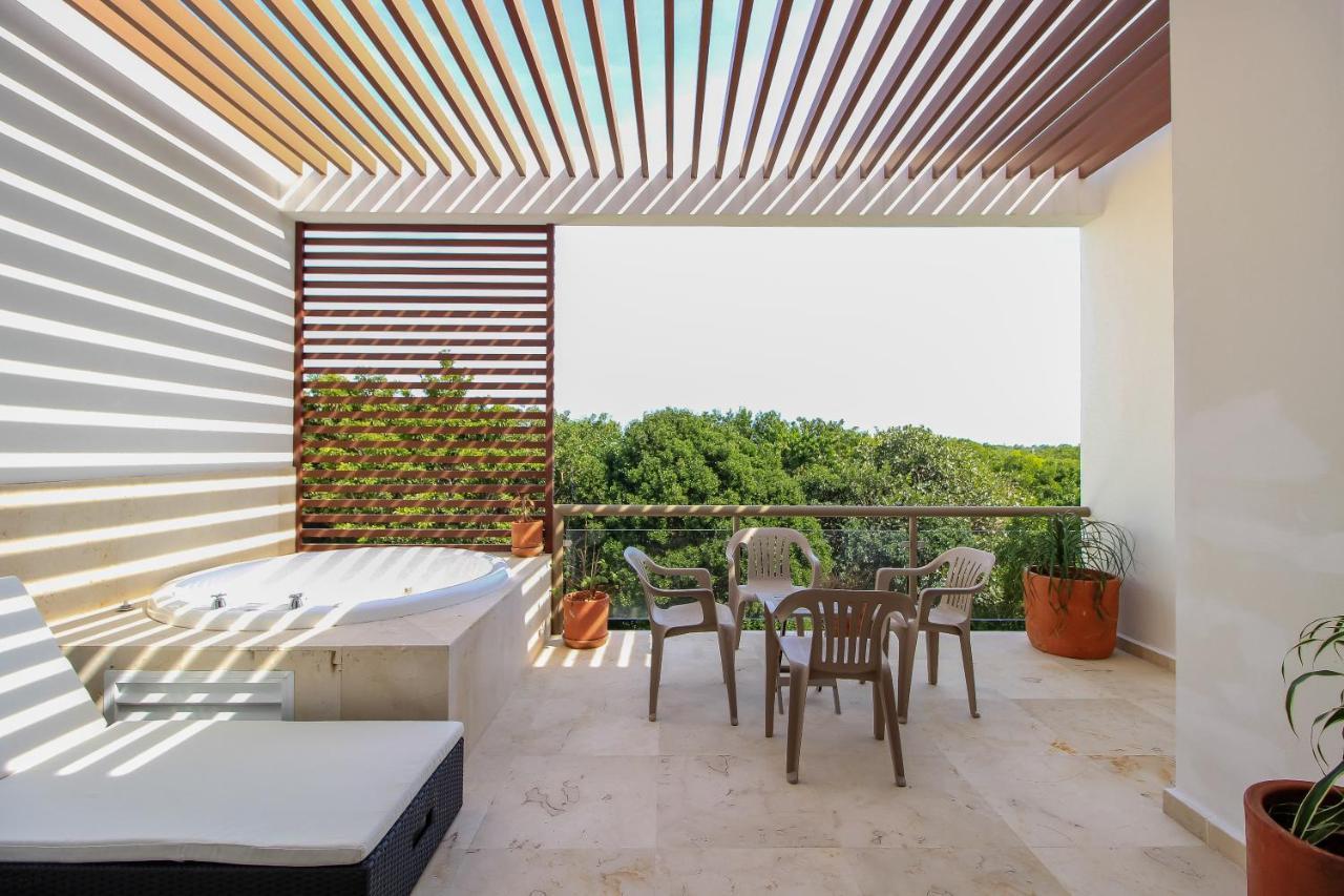 Exceptional 2Story Penthouse With Hot Tub And Rooftop Terrace In Bahia Principe Akumal Esterno foto